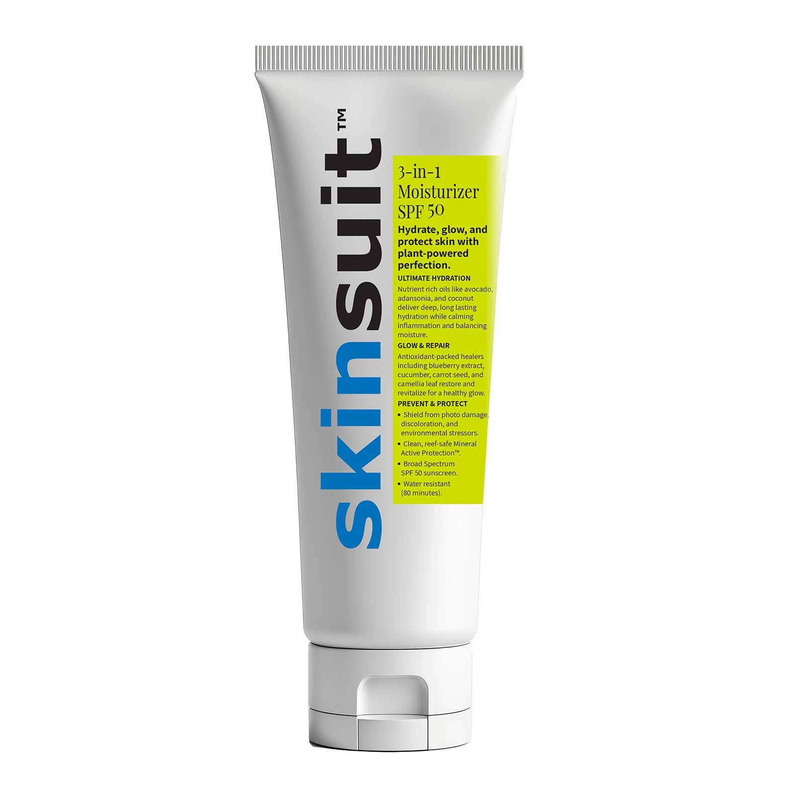 SkinSuit 3-in-1 Moisturizer SPF 50 3.0 packaging by Skin Authority