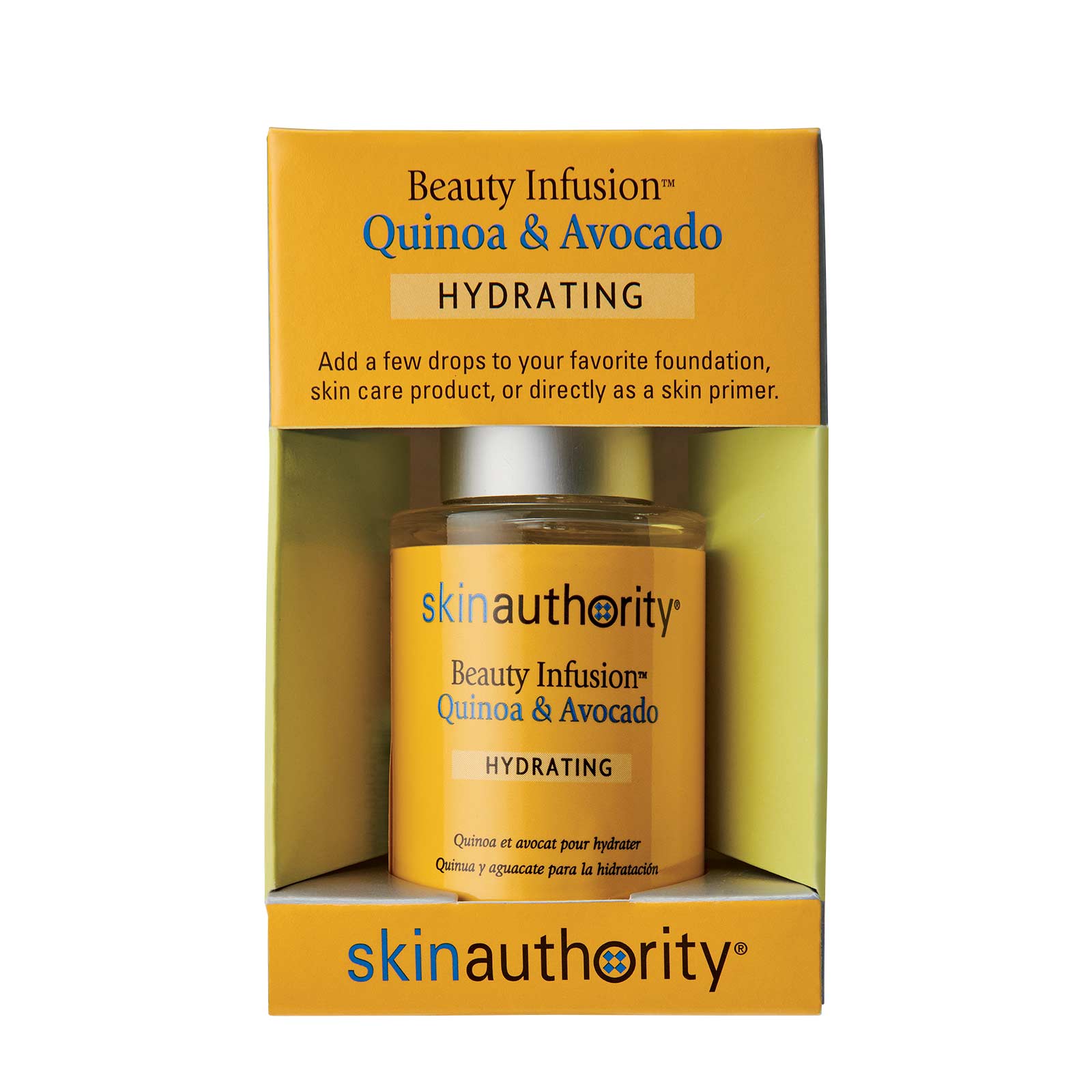 Beauty Infusion Quinoa & Avocado for Hydrating carton packaging by Skin Authority
