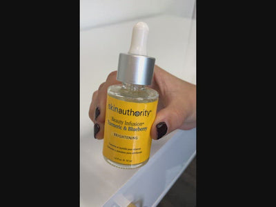 Beauty Infusion Turmeric & Blueberry  for Brightening  by Skin Authority application video