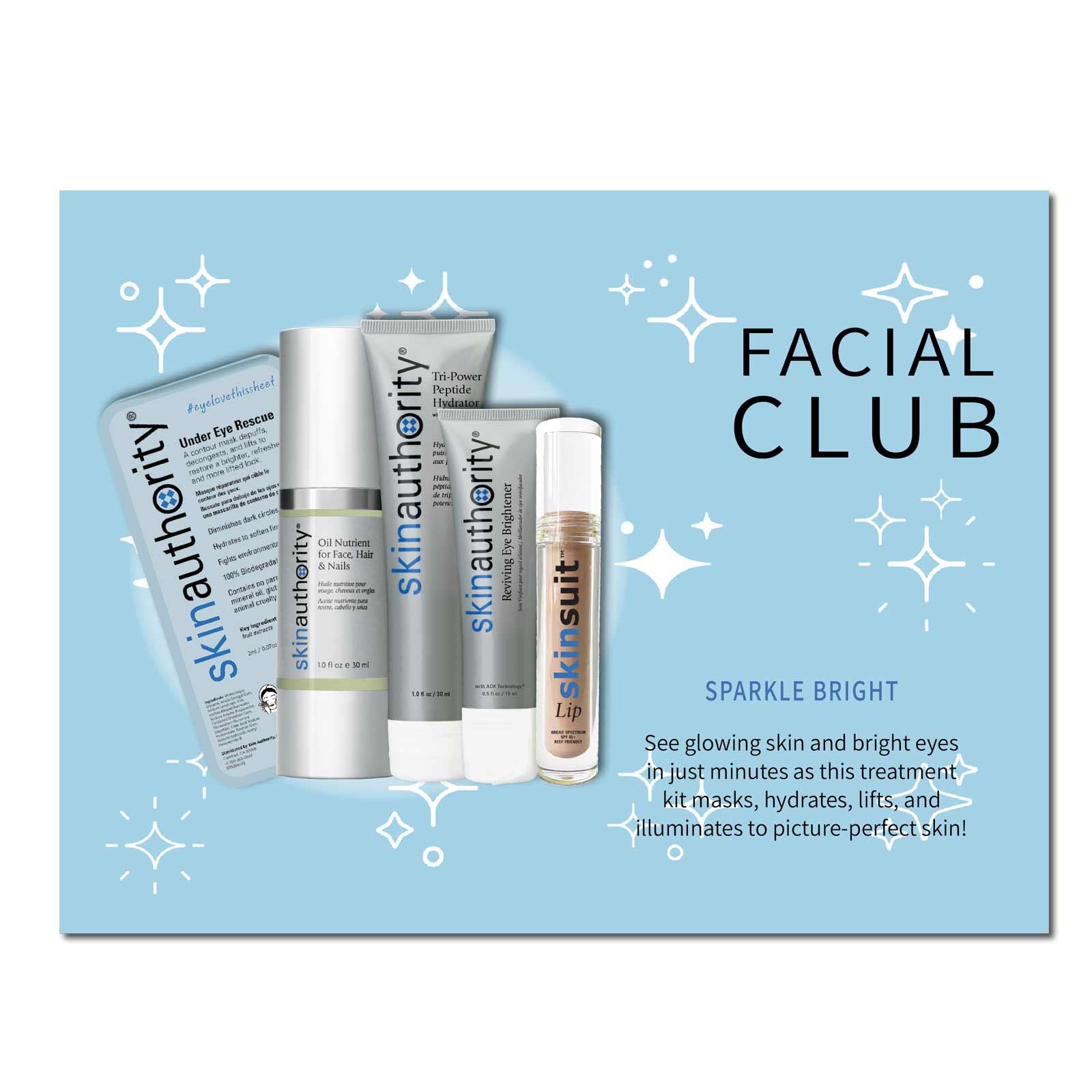 Facial Club: Sparkle Bright Kit